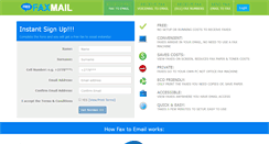 Desktop Screenshot of free-faxmail.co.za