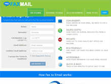 Tablet Screenshot of free-faxmail.co.za